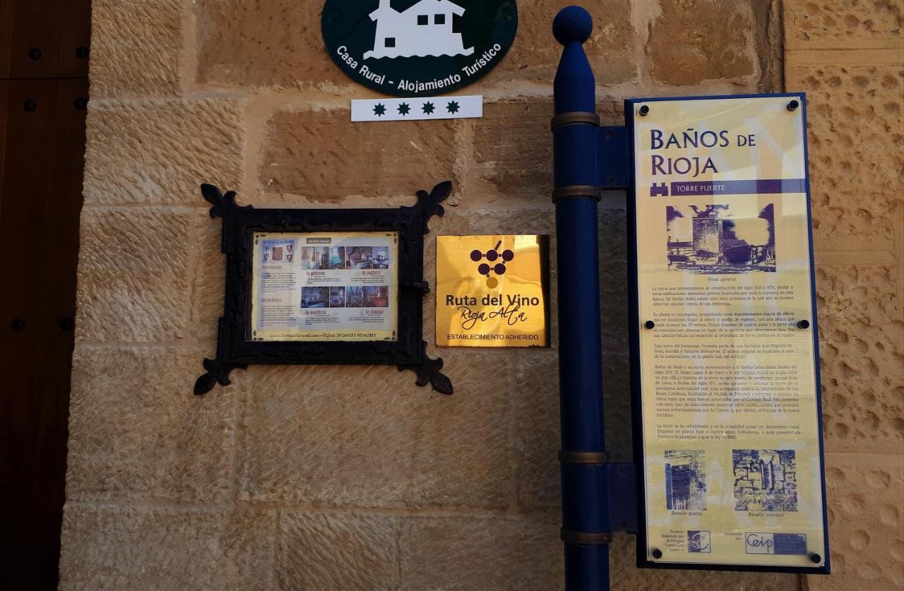 Torre Fuerte Siglo XIII ξενώνας Banos de Rioja Εξωτερικό φωτογραφία